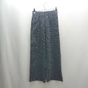 ◇ ⊇ JUNOAH ジュノア ウエストゴム ワイドパンツ サイズ1 ネイビー レディース E 【中古】