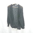 ◇ ⊂ URBAN RESEARCH アーバンリサーチ メッシュ 長袖 カーディガン サイズ表記なし ブラック レディース E 【中古】(4)