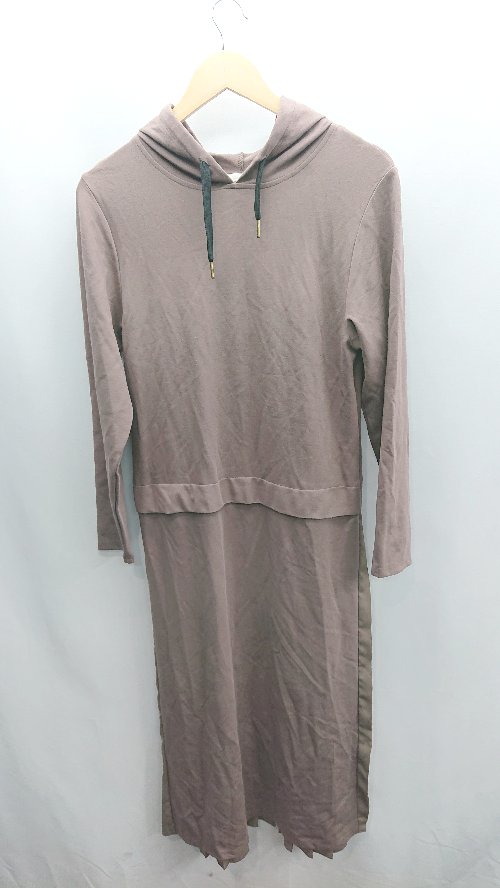 ◇ ⊂ favori ファヴォリ フード付き 長袖 ロング丈 ワンピース サイズ38 モカブラウン系 レディース E 【中古】