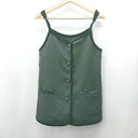 ◇ Θ TREFLE+1 トレフルプラスワン ベロア キャミ ビスチェ サイズ02 ブラック レディース E 【中古】