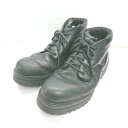 ■ ⊇ Timberland ティンバーランド ロゴ刻印 ミドル丈 ブーツ サイズ28 ブラック メンズ E 【中古】