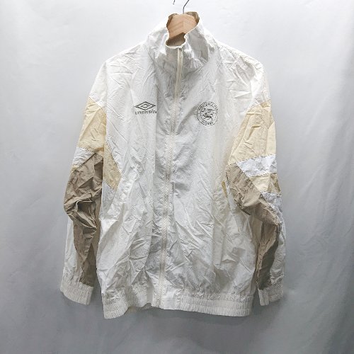 ◇ Θ UMBRO アンブロ マウジーとコラボ 長袖 トラックジャケット サイズF ベージュ系 レディース E 【中古】 ◇ Θ UMBRO アンブロ マウジーとコラボ 長袖 トラックジャケット サイズF ベージュ系 レディース E 【中古】