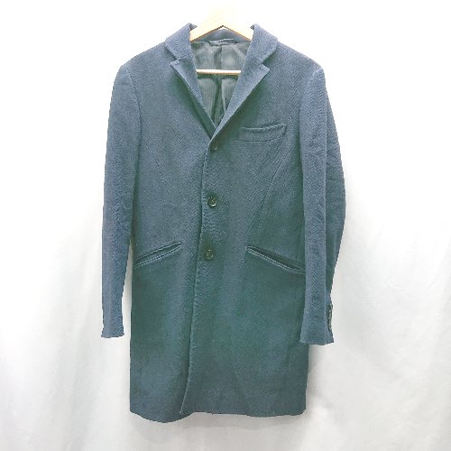 ■ ⊇ SUIT SELECT スーツセレクト 長袖 チェスターコート サイズS ネイビー系 メンズ E 【中古】