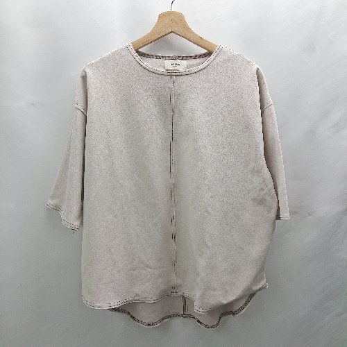 ◇ ⊂Φ BEAMS HEART ビームス ハート 半袖 カットソー サイズ表記なし グレージュ系 レディース E 【中古】