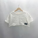 ◇ ⊂ Auntie Rosa アンティローザ 綿 ショート丈 半袖 Tシャツ サイズF ホワイト レディース E 【中古】(4)