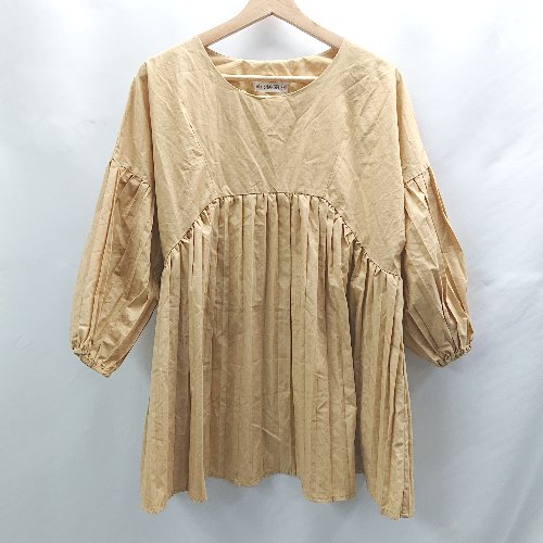◇ ⊂ AIYISHANGFUSHI 長袖 チュニック サイズ表記なし ベージュ レディース E 【中古】 ◇ ⊂ AIYISHANGFUSHI 長袖 チュニック サイズ表記なし ベージュ レディース E 【中古】