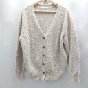 ◇ ⊇ OLIVE des OLIVE オリーブ デ オリーブ ニット 長袖 カーディガン サイズF ベージュ系 レディース E 【中古】(4)