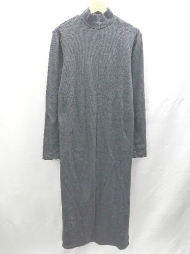 ◇ ⊇ select MOCA セレクトモカ ハイネック 長袖 ロング丈 ワンピース サイズL グレー レディース E 【中古】 ◇ ⊇ select MOCA セレクトモカ ハイネック 長袖 ロング丈 ワンピース サイズL グレー レディース E 【中古】