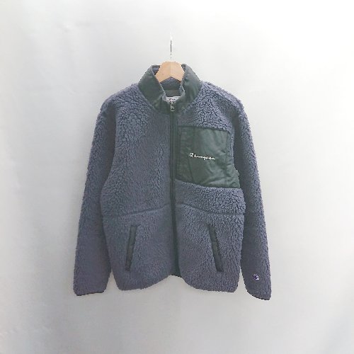 ◇ Θ Champion チャンピオン ボア ハイネック 長袖 フリース ジャケット サイズ M ネイビー系 メンズ E 【中古】 ◇ Θ Champion チャンピオン ボア ハイネック 長袖 フリース ジャケット サイズ M ネイビー系 メンズ E 【中古】