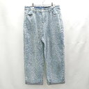 ◇ Θ tip top ティップトップ ウエストフック デニム ワイドパンツ サイズM ライトブルー系 レディース E 【中古】(4)
