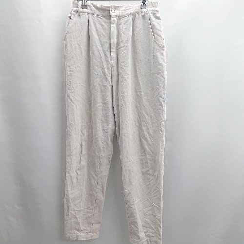 ◇ ⊂ antiqua tree café アンティカ ツリーカフェ ウエストゴム スラックス サイズLXL オフホワイト レディース E 【中古】
