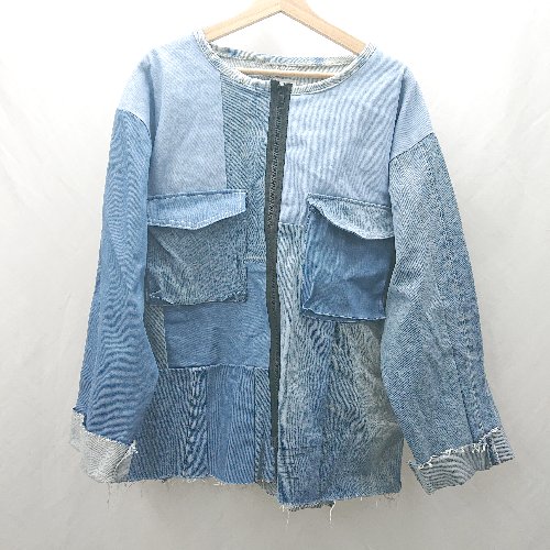 ◇ ⊇ ROOP TOKYO ループトーキョー 綿 デニム 長袖 ジャケット サイズ表記なし ライトブルー系 レディース E 【中古】