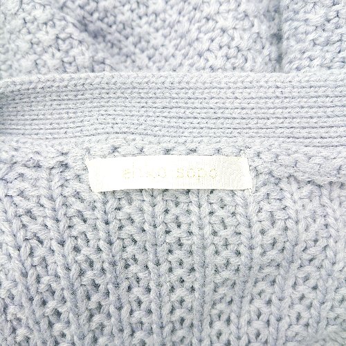 ◇ ⊇ ehka sopo エヘカ ソポ ニット 長袖 カーディガン サイズF パープル レディース E 【中古】