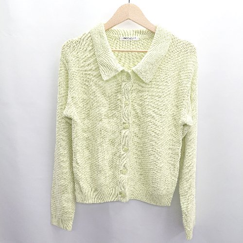 ◇ ⊂ UNITED ARROWS ユナイテッドアローズ 長袖 カーディガン サイズ表記なし ライトグリーン レディース E 【中古】