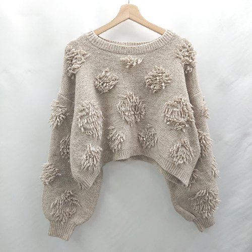 ◇ ⊇ natural couture ナチュラルクチュール 長袖 ニット サイズF サンドベージュ系 レディース E 【中古】 ◇ ⊇ natural couture ナチュラルクチュール 長袖 ニット サイズF サンドベージュ系 レディース E 【中古】