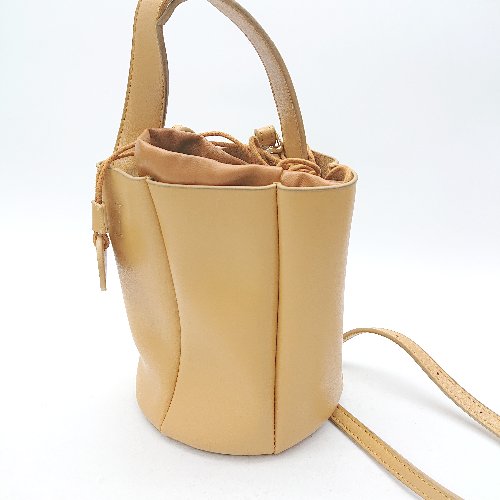 ◇ Θ◎ MOHI… モヒ レザー調 ハンドバッグ キャメル系 レディース E 【中古】