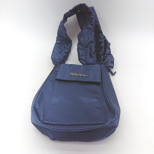 ◇ Θ un/neu アンノイ 光沢あり ショルダーバッグ ブルー レディース E 【中古】のサムネイル