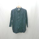 ◇ ⊇ MHL. 長袖 シャツ サイズ2 ネイビー レディース メンズ E 【中古】