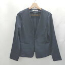 ◇ Θ NATURAL BEAUTY BASIC ナチュラルビューティーベーシック セットアップ サイズM ネイビー レディース E 【中古】(4)
