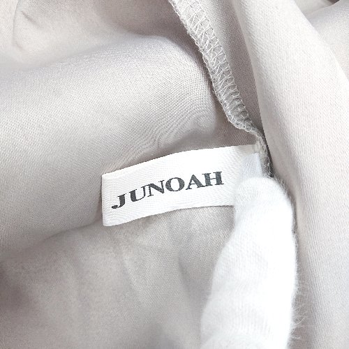 ◇ ⊇ JUNOAH ジュノア 長袖 チュニック サイズL モカ系 レディース E 【中古】