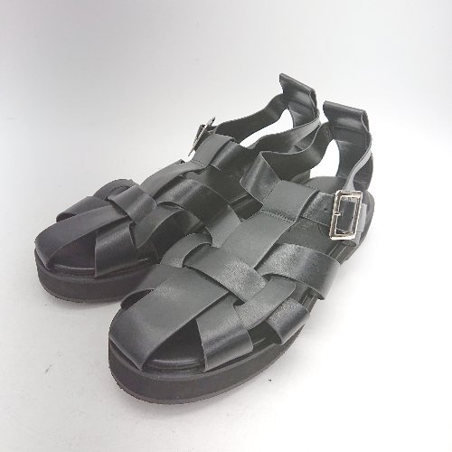 ◇ ⊂ bohmal ボマール レザー調 スニーカー サイズ23.5 ブラック レディース E 【中古】