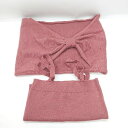 ◇ ⊇ natural couture ナチュラルクチュール ニット ビスチェ ケープ サイズ表記なし レッド系 レディース E 【中古】