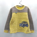 ◇ ⊇ familiar ファミリア キッズ 子供服 長袖 トレーナー サイズ120 マスタード ブラウン 男の子 E 【中古】(4)