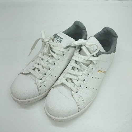 ◇ Θ adidas アディダス ブランドロゴ入り ローカットスニーカー サイズ25 ホワイト グレー メンズ E 【中古】 ◇ Θ adidas アディダス ブランドロゴ入り ローカットスニーカー サイズ25 ホワイト グレー メンズ E 【中古】