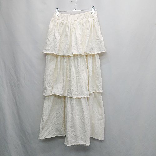 ◇ ⊇ FREAK'S STORE フリークスストア ロング チュール スカート サイズF アイボリー系 レディース E 【中古】 ◇ ⊇ FREAK'S STORE フリークスストア ロング チュール スカート サイズF アイボリー系 レディース E 【中古】