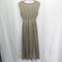 ◇ ⊂ ◎ ●未使用● MOUSSY マウジー ロング丈 ワンピース サイズFREE カーキ レディース E 【中古】