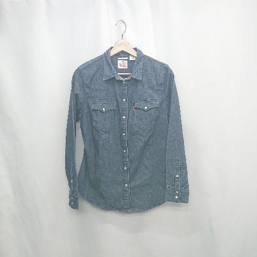 ◇ Θ Levi's リーバイス 長袖 デニムジャケット サイズM ネイビー系 レディース E 【中古】
