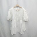 ◇ ⊂ Emma Taylor エマテイラー 半袖 ブラウス サイズFREE オフホワイト レディース E 【中古】(4)