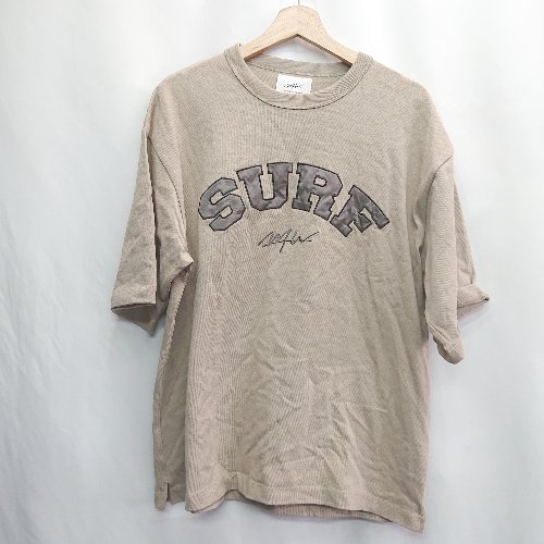 ◇ ⊇ WTW ダブルティー ロゴ刺繍 半袖 Tシャツ サイズM ブラウン系 メンズ E 【中古】