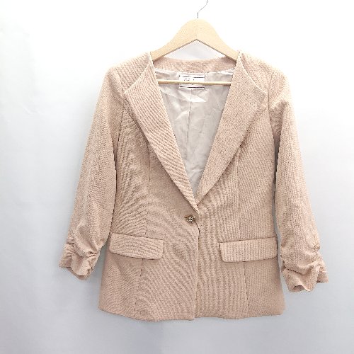 ◇ ⊇◎●未使用● Fabulous Angela ファビュラスアンジェラ 長袖 ジャケット サイズM オレンジベージュ系 レディース E 【中古】