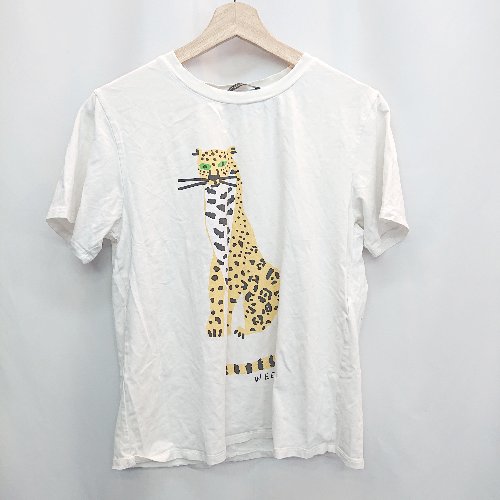 ◇ ⊂ Φ WEEK END ウィークエンド イラストプリント キッズ 半袖 Tシャツ サイズS ホワイト系 レディース E 【中古】