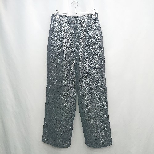 ◇ Θ ZARA ザラ 総柄 イージーパンツ サイズM ブラック系 レディース E 【中古】