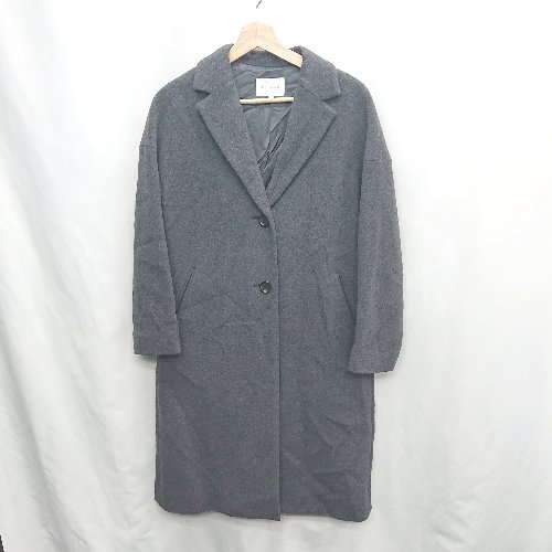 ◇ ⊇ fredy emue フレディ エミュ 長袖 ロングコート サイズ36 グレー レディース E 【中古】 ◇ ⊇ fredy emue フレディ エミュ 長袖 ロングコート サイズ36 グレー レディース E 【中古】