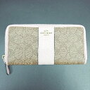 ◇ Θ COACH コーチ シグネチャー キレイめ 上品 長財布 ウォレット ピンク ベージュ系 レディース E 【中古】