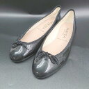 ◇ ⊂ hirica ヒリカ エナメル系 バレエシューズ サイズ36 ブラック レディース E 【中古】