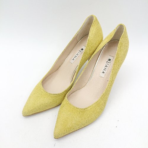 ◇ Θ DIANA ダイアナ ピンヒール サイズ23 イエロー レディース E 【中古】