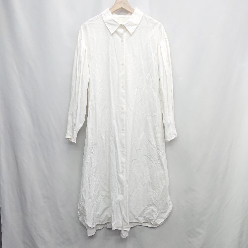 ◇ ⊂ STYLEMIXER スタイルミキサー コットン100% 長袖 膝下丈 ワンピース サイズS ホワイト系 レディース E 【中古】