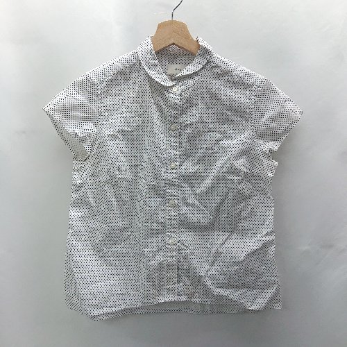 ◇ ⊂Φ IENA イエナ コットン100％ 半袖 ブラウス サイズ表記なし ホワイト　ブラック レディース E 【中古】(4)