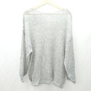 ◇ ⊇ select MOCA セレクト モカ 長袖 ニット サイズF グレー レディース E 【中古】