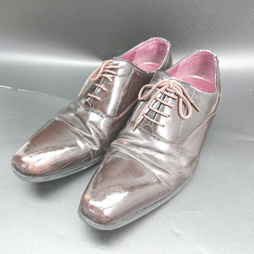 ◇ Θ SARABANDE サラバンド 革靴 レースアップ ビジネスシューズ サイズ45 ダークブラウン メンズ E 【中古】 ◇ Θ SARABANDE サラバンド 革靴 レースアップ ビジネスシューズ サイズ45 ダークブラウン メンズ E 【中古】