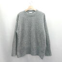 ◇ ⊇ LOWRYS FARM ローリーズファーム ラメ ニット 長袖 セーター サイズF グレー系 レディース E 【中古】(4)