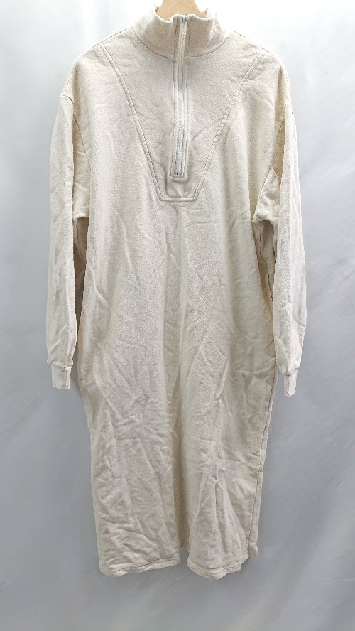 ◇ ⊇ wee9s ウィークス コットン100% 長袖 ロング ワンピース サイズF クリーム系 レディース E 【中古】