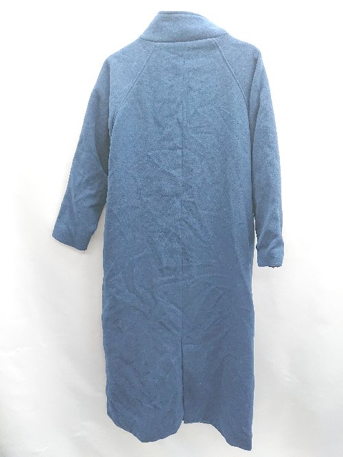 ◇ ⊇ AS KNOW AS PINKY　アズノウアズピンキー ロングチェスター 長袖 コート サイズF ブルー系 レディース E 【中古】