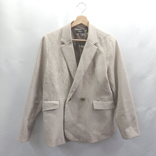 ◇ Θ PROVIDENCE プロビデンス 総裏地 ダブル スーツ セットアップ サイズL ベージュ メンズ E 【中古】