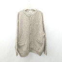 ◇ ⊇ THE FOX COLLECTION ニット 長袖 カーディガン サイズM ブラウン レディース メンズ E 【中古】