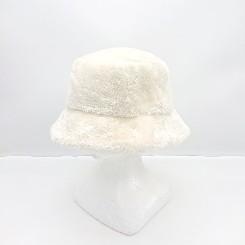 ◇ ⊇ WCJ ファーバケット ハット オフホワイト サイズF レディース E 【中古】 ◇ ⊇ WCJ ファーバケット ハット オフホワイト サイズF レディース E 【中古】